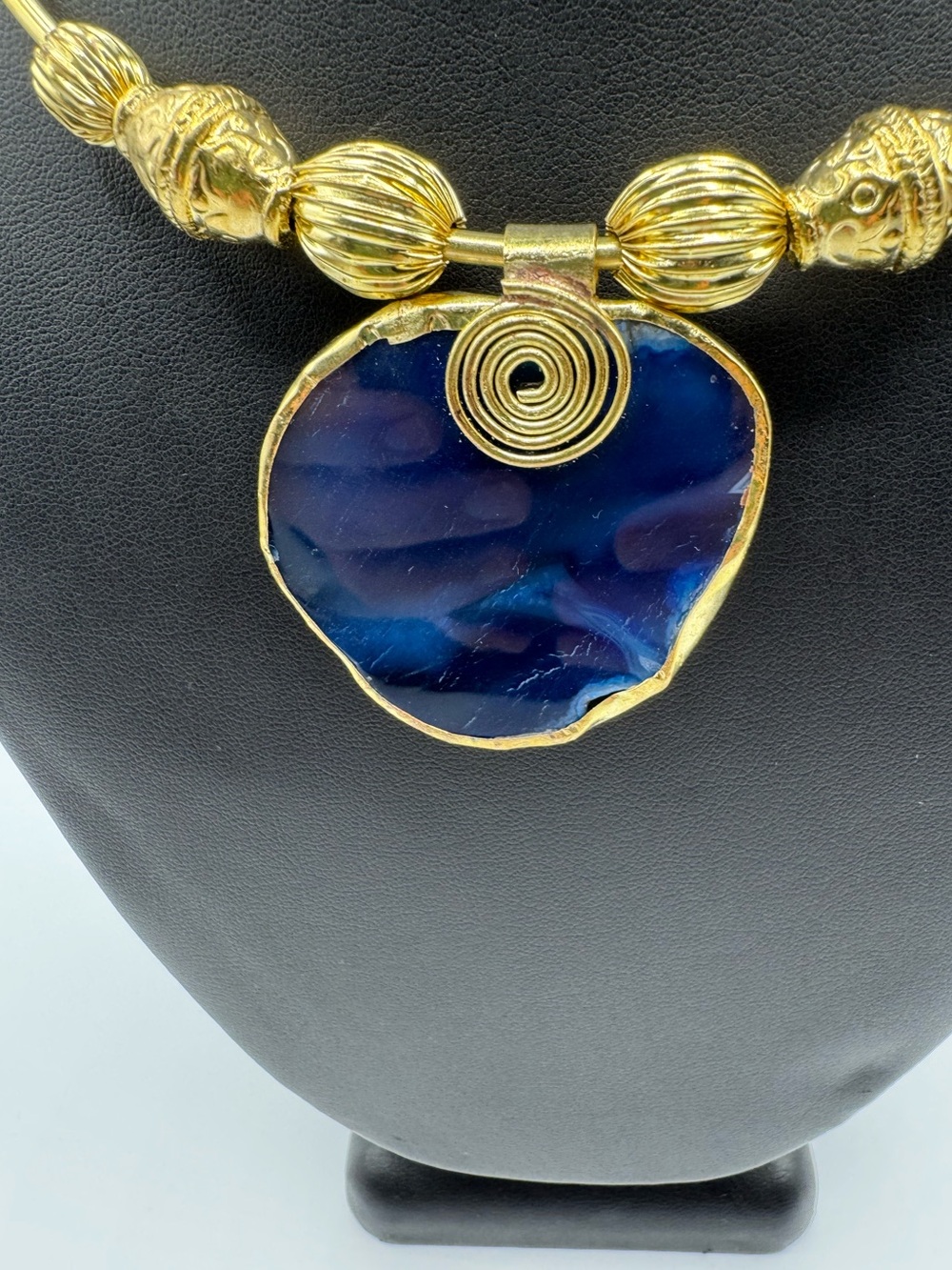 Blue Agate Necklace